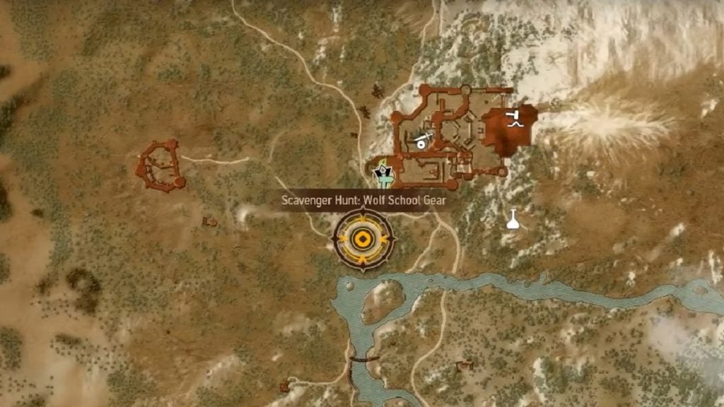 The location of the Wolven Armor set from Witcher 3.