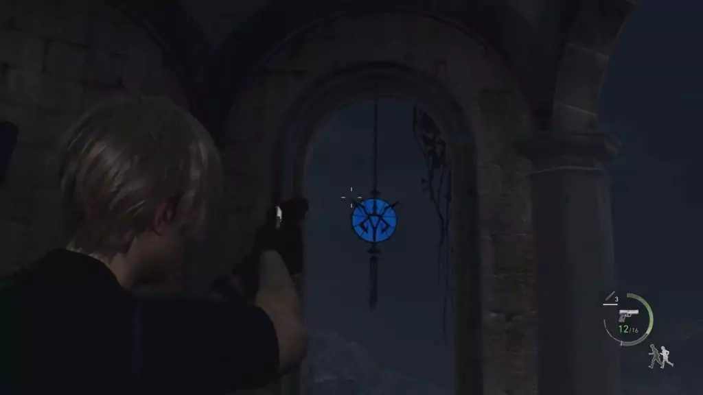 The second blue medallion in the Castle.