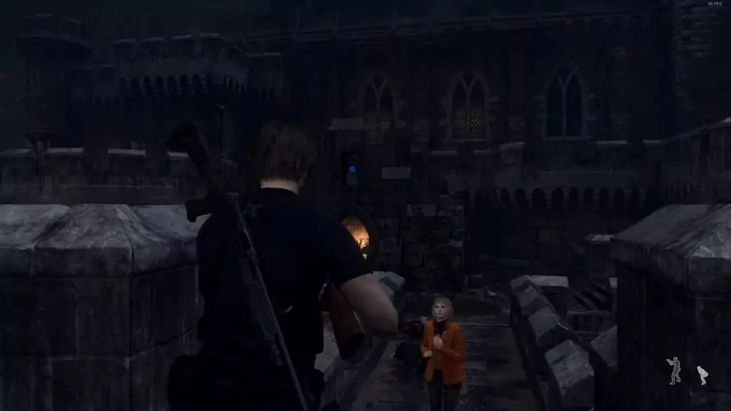 The third blue medallion in the castle.