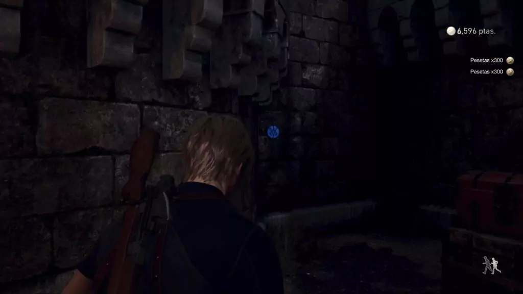 The sixth blue medallion in the Castle.