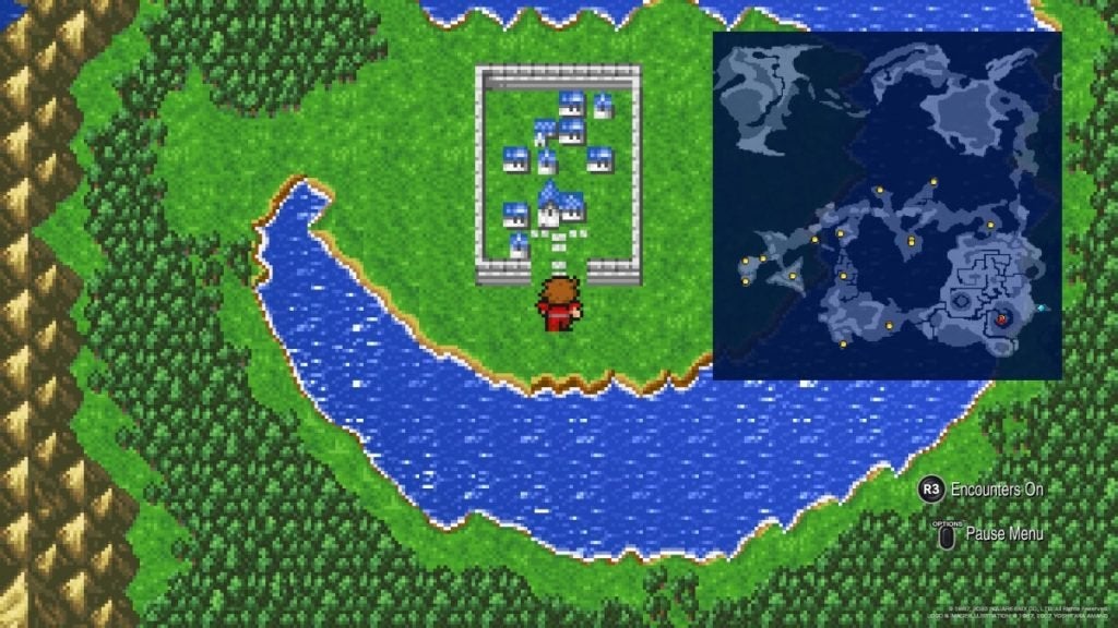 Crescent Lake in Final Fantasy 1.
