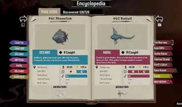 DREDGE: All Fish Locations