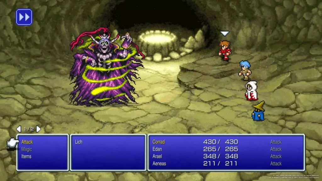 Lich, Fiend of Earth, from Final Fantasy 1.
