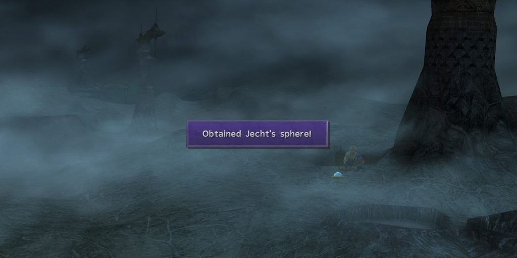 Jecht's Sphere 8 in the Thunder Plains in Final Fantasy X