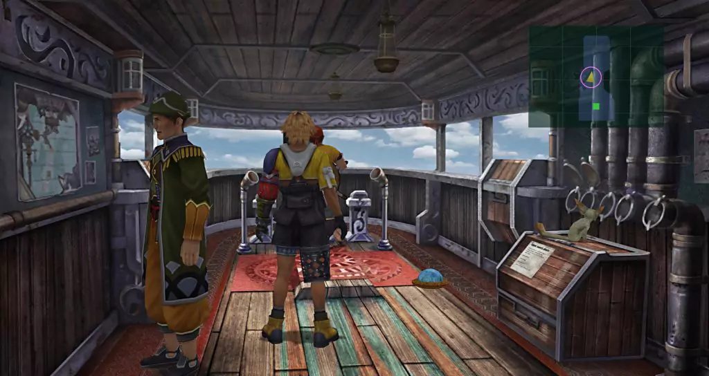 Jecht's Sphere 4 on the S.S. Liki.