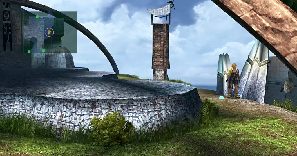The location of a Jecht Sphere in Besaid.