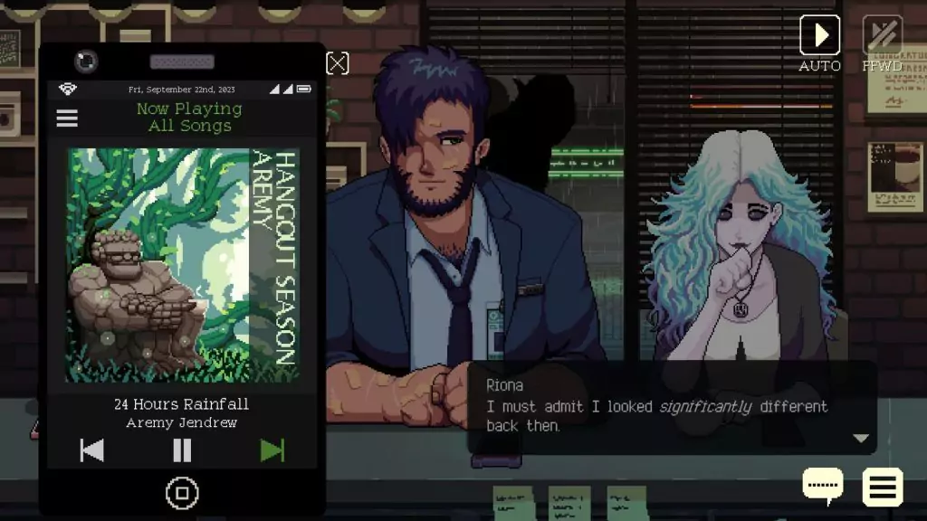 The music player found in Coffee Talk Episode 2.