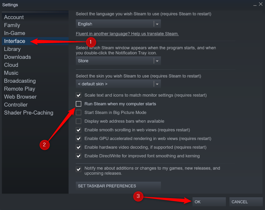 Stop steam from opening on startup.