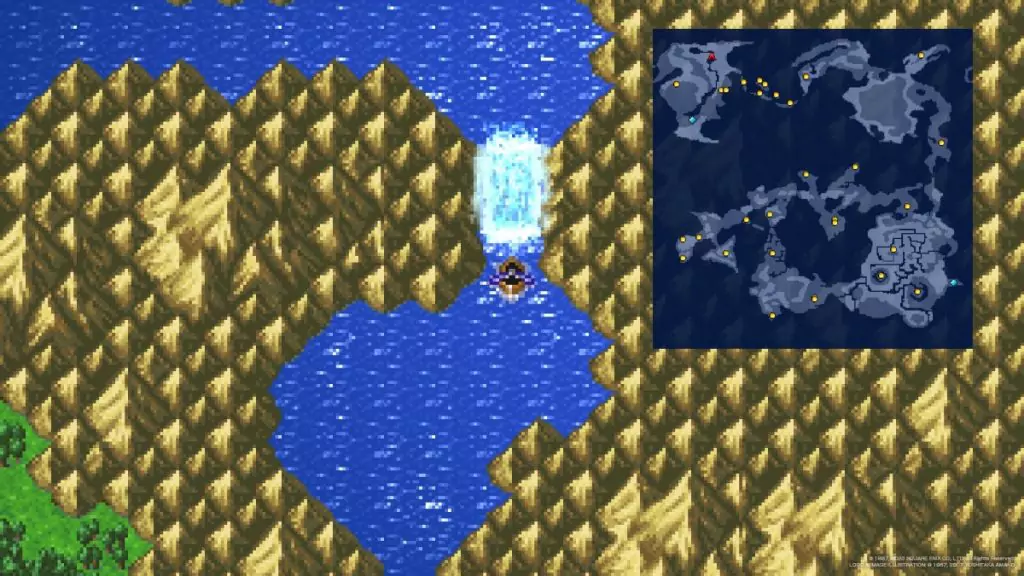 The Waterfall Cavern location.