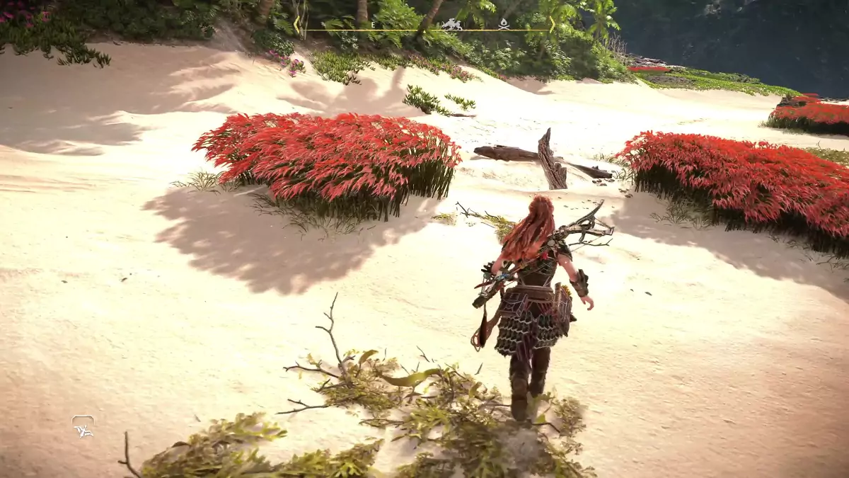 The location of the Delvers' Trove in Horizon Forbidden West: Burning Shores.