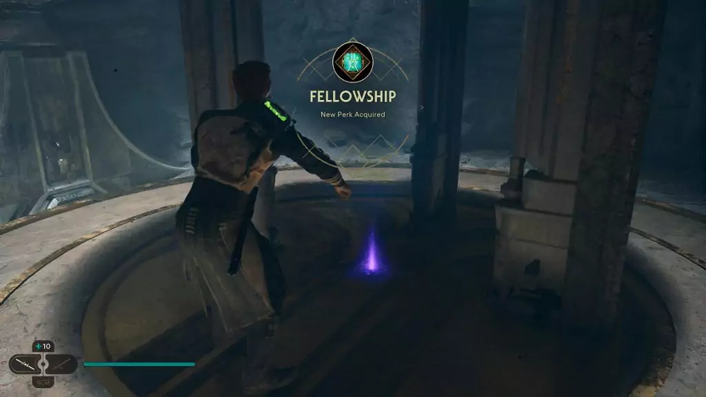 Cal obtaining the Fellowship Perk.