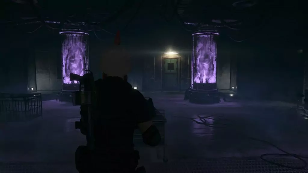 Two pods containing Regeneradors in Resident Evil 4.