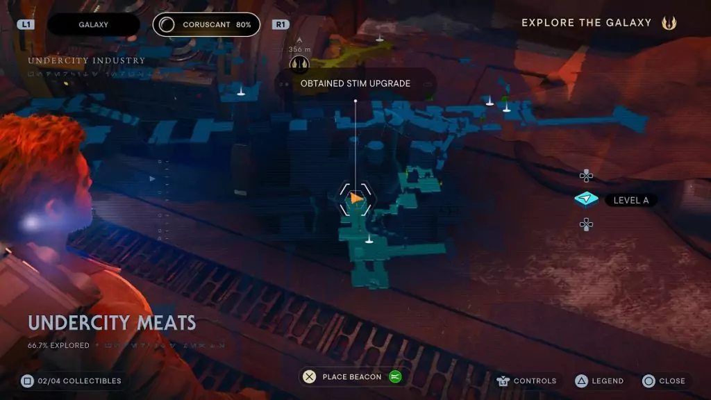 The location of the first Stim Canister pod in Star Wars Jedi: Survivor.