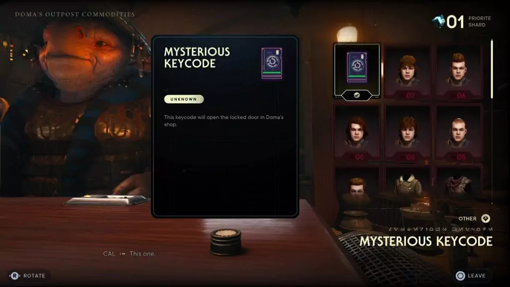 The Mysterious Keycode from Star Wars Jedi: Survivor.