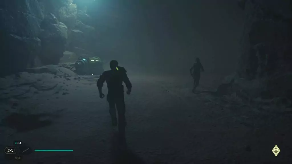 Cal running towards a Stim Canister pod.