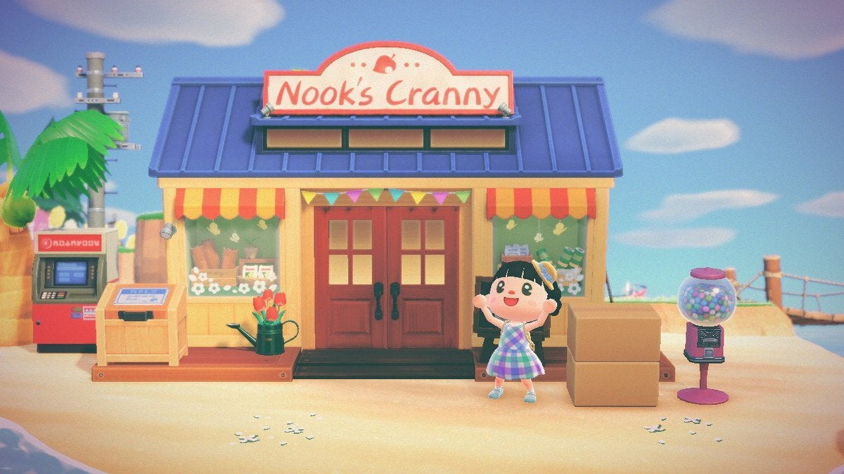 The upgraded Nook's Cranny in Animal Crossing: New Horizons.