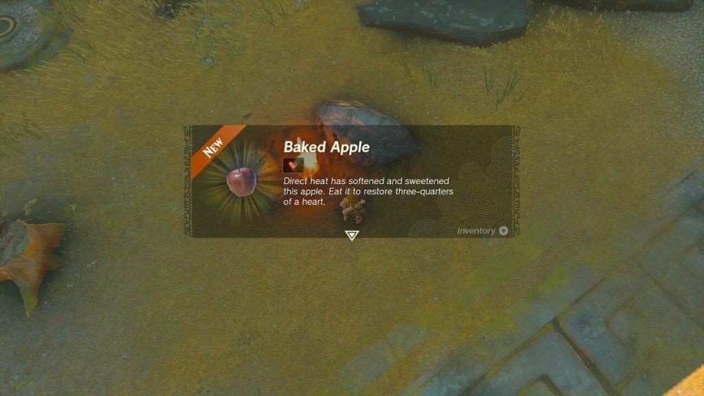 A Baked Apple in Zelda Tears of the Kingdom.