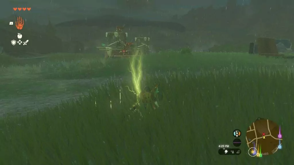 Avoid lightning in Zelda Tears of the Kingdom.