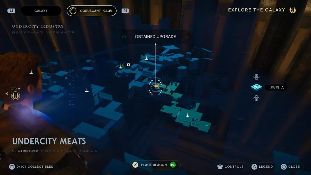 The location of an Essence Crystal in Coruscant.