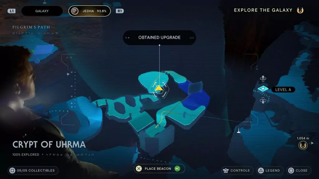 The location of an Essence Crystal in the Crypt of Uhrma.