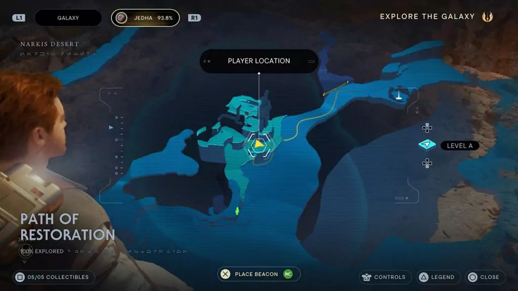 The location of the Path of Restoration.