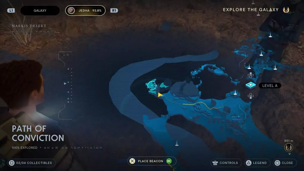The location of the Path of Conviction.