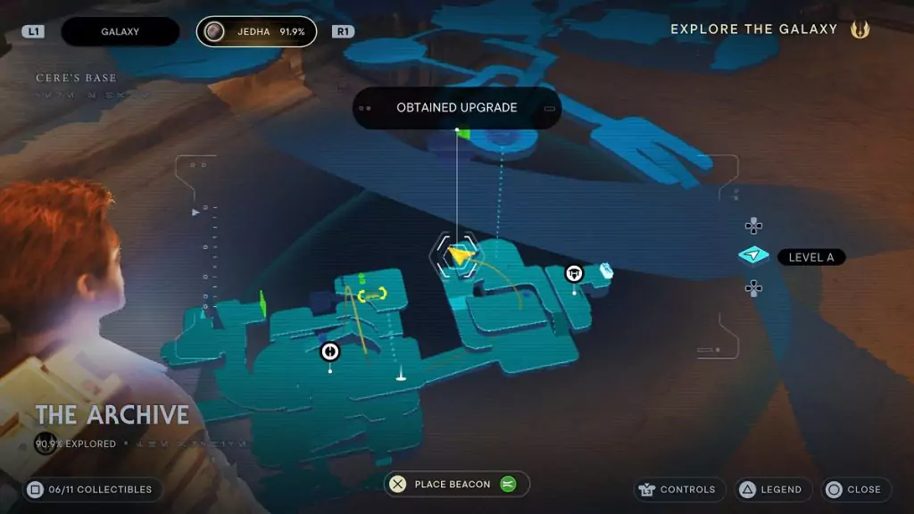 The location of an Essence Crystal in The Archive.