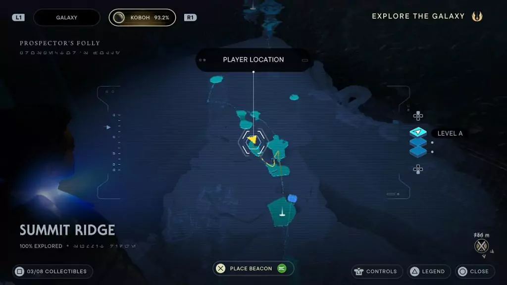 The location of an Essence Crystal in Summit Ridge.