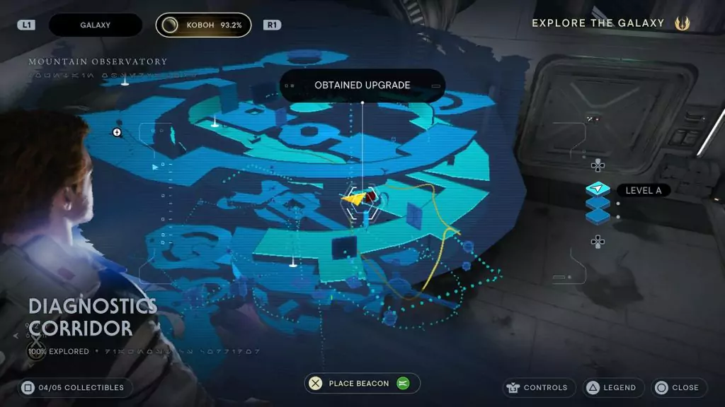 The location of an Essence Crystal in Diagnosis Corridor.