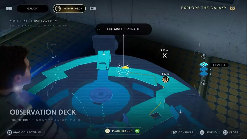 The location of an Essence Crystal in the Observation Deck.