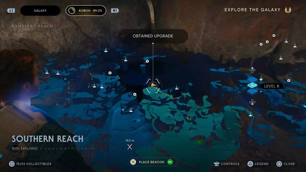 The location of an Essence Crystal in Southern Reach.