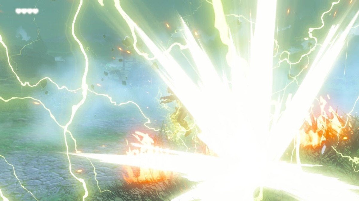 Lightning Strikes in Zelda Tears of the Kingdom.