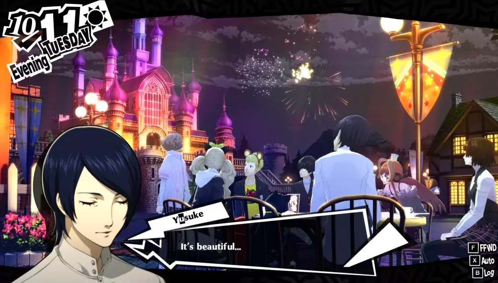 Yusuke at Destinyland in Persona 5 Royal.