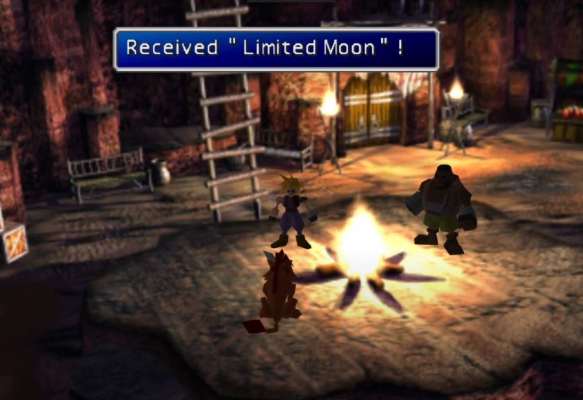 Red XIII getting his ultimate weapon in Cosmo Canyon in Final Fantasy VII.