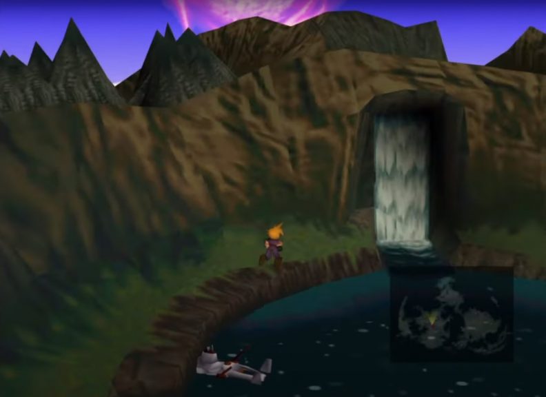 The location of Lucrecia's Cave and Vincent's ultimate weapon in Final Fantasy VII.