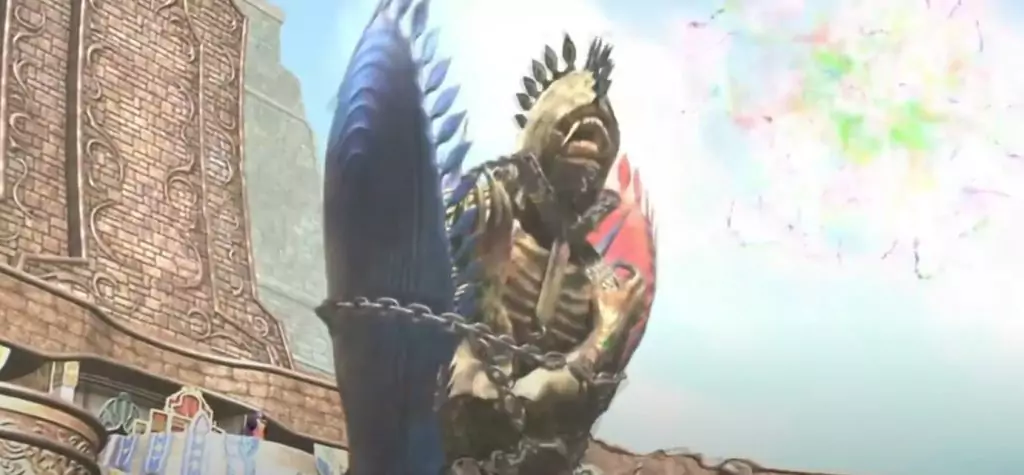 Seymour summoning Anima in a cutscene in Final Fantasy X.