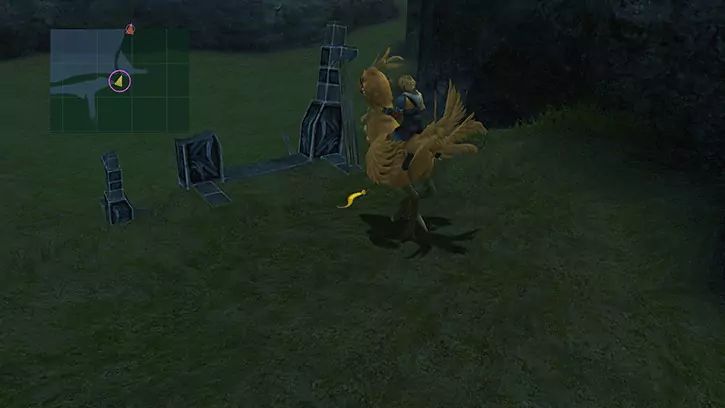 A feather on the ground in Final Fantasy X. Interacting with it leads to Remiem Temple.