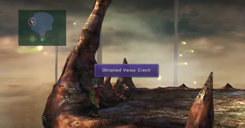 The location of the Venus Crest in Final Fantasy X.