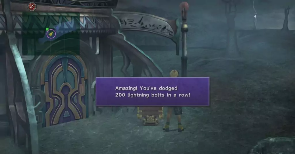 The location of the Venus Sigil after dodging 200 lightning strikes in Final Fantasy X.