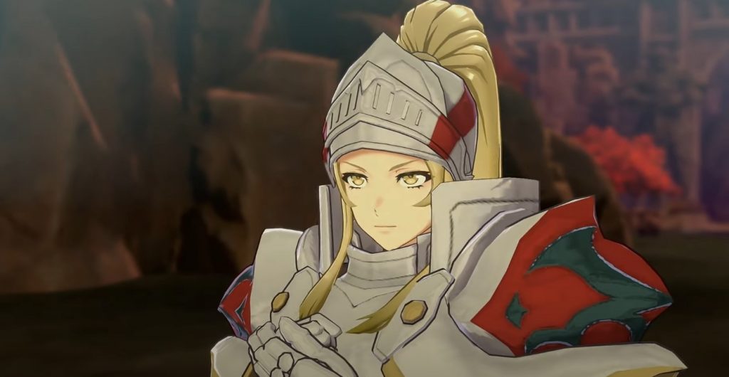 Jean, a missable character from Fire Emblem Engage, in her armor.