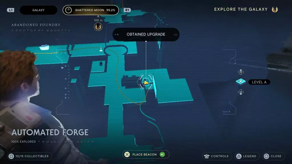 The location of an Essence Crystal in the Automated Forge.