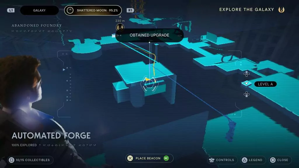 The location of an Essence Crystal in the Automated Forge.