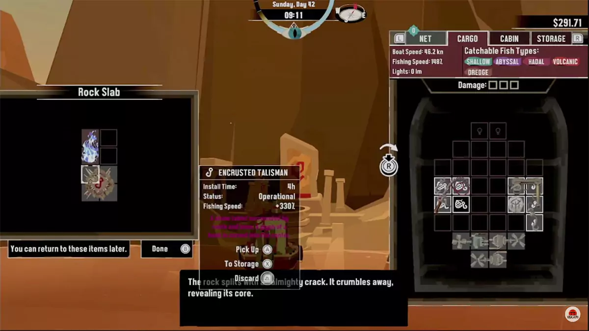 The player completing the Shrine of the Deep #3 and getting the third Fathomless Flame.