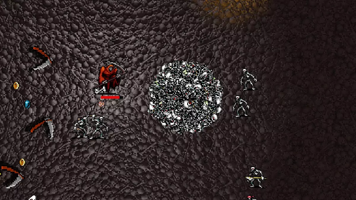 Defeat Sketamari in Vampire Survivors.