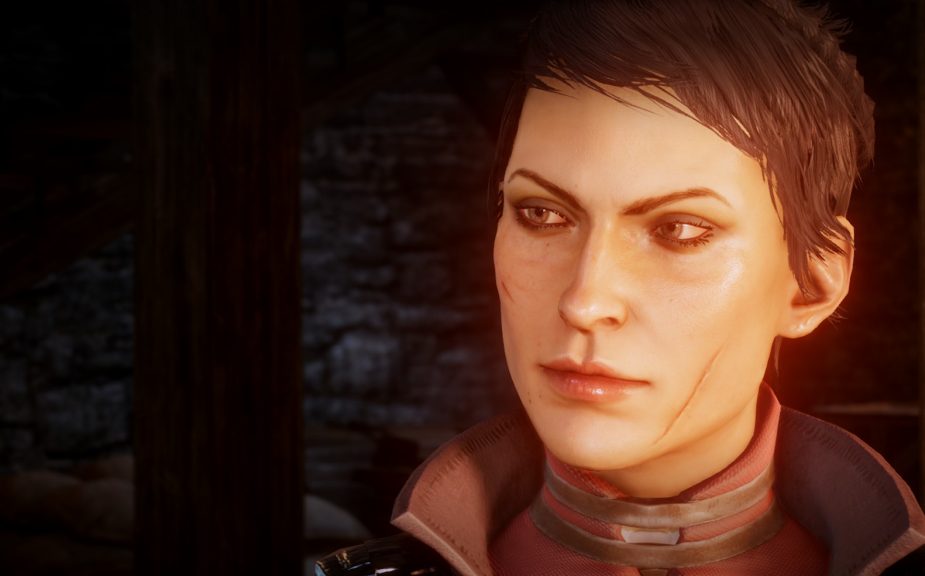 Cassandra Pentaghast, a character from Dragon Age: Inquisition.