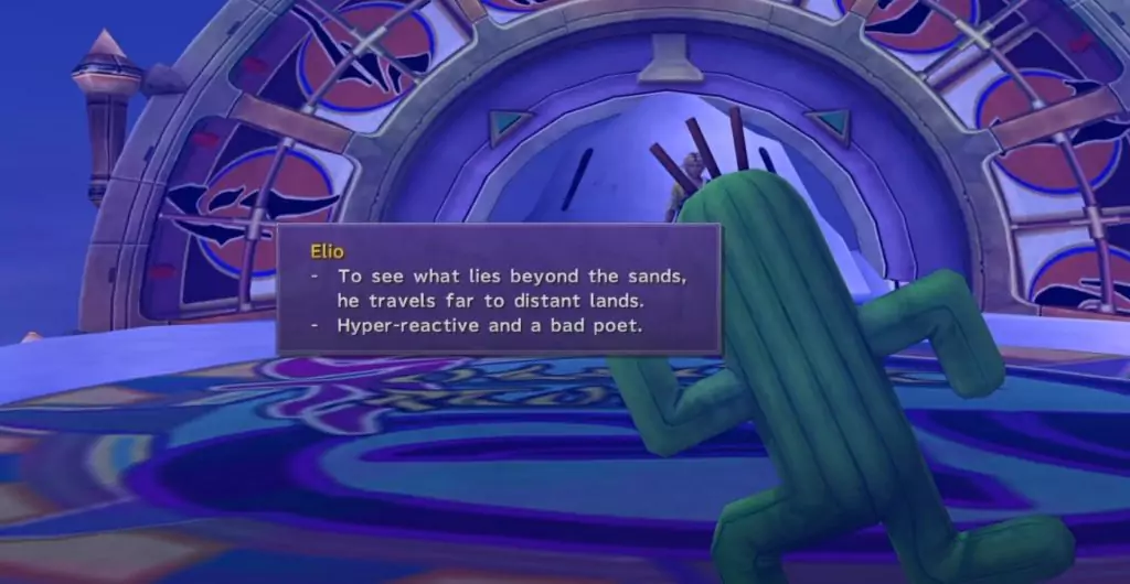 Elio location in the Cactuar sidequest in Final Fantasy X.