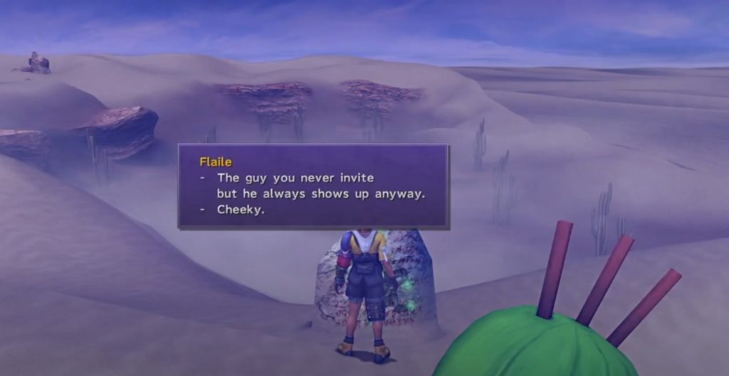 Flaile location in the Cactuar sidequest in Final Fantasy X.