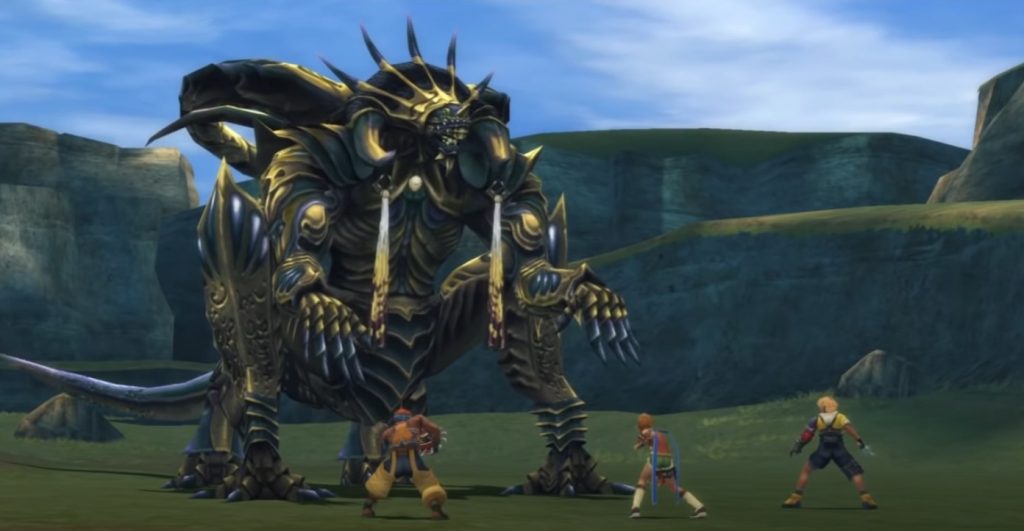 The superboss Nemesis in the Calm Lands in Final Fantasy X.