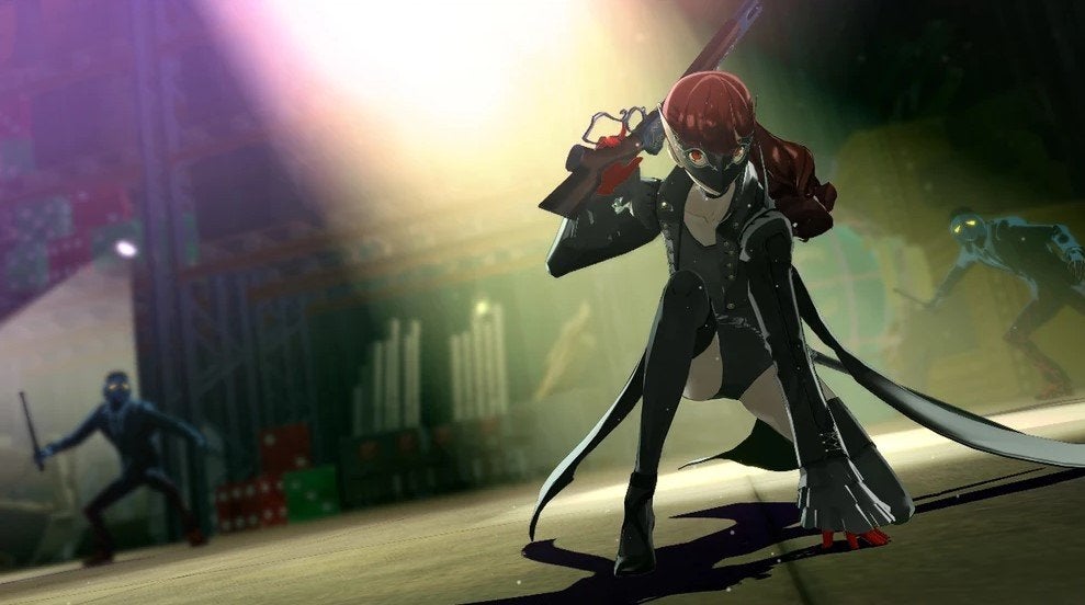 Kasumi, or Violet, in her Phantom Thieves outfit in Persona 5 Royal.
