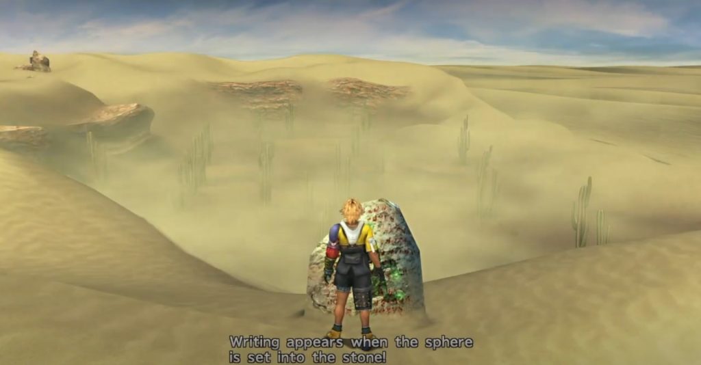 The Cactuar stone location in the Cactuar sidequest in Final Fantasy X.